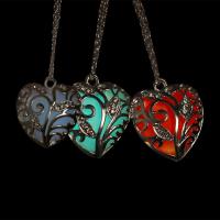 Luminated Necklace, Tibetan Style, with Night-Light Stone, more colors for choice, 520mm, Sold By PC
