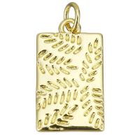 Brass Jewelry Pendants, plated, fashion jewelry & for woman, gold, nickel, lead & cadmium free, 11x20x1.50mm, Hole:Approx 3.5mm, 20PCs/Lot, Sold By Lot