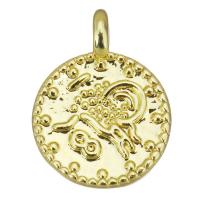 Brass Jewelry Pendants plated fashion jewelry & for woman gold nickel lead & cadmium free Approx 2.5mm Sold By Lot