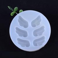 DIY Epoxy Mold Set Silicone Round Angel Wing Shaped for Jewelry Pendants Mold plated durable clear Sold By PC