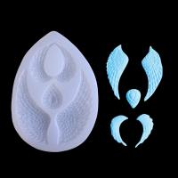DIY Epoxy Mold Set Silicone Wings Shaped Bakeware for Chocolate Candy and Gummy Mold plated durable clear Sold By PC
