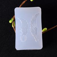 DIY Epoxy Mold Set Silicone Wings Shaped for DIY Jewelry Pendant Mold plated durable clear Sold By PC