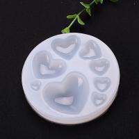 DIY Epoxy Mold Set Silicone Round Heart Shaped Bakeware for Chocolate Candy and Gummy Mold plated durable clear Sold By PC