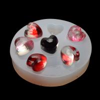 DIY Epoxy Mold Set Silicone Heart Shaped Bakeware for Chocolate Candy and Gummy Mold plated durable clear Sold By PC