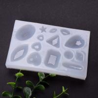 Conjunto de moldes epóxi DIY, silicone, banhado, Sustentável, limpo, 98x68x9mm, vendido por PC