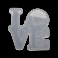 DIY Epoxy Mold Set Silicone Love Alphabet Letter Shaped Mold for DIY Hanginng Ornament plated durable clear  Sold By PC