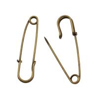 Tibetan Style Safety Pin, plated, 60x16x2mm, Length:Approx 60 mm, Approx 100PCs/Bag, Sold By Bag