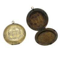 Tibetan Style Locket Pendant, plated, 29x34x4mm, Approx 100PCs/Bag, Sold By Bag