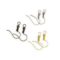 Tibetan Style Earring Hook, plated, nickel, lead & cadmium free, 18x15x1mm, Approx 2000PCs/Bag, Sold By Bag