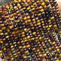 Natural Tiger Eye Beads Abacus polished faceted Sold Per Approx 38 cm Strand