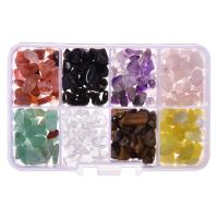 Edelsteen chips, Natuursteen, multi-gekleurde, 10mm, 80pC's/box, Verkocht door box