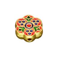 Cloisonne Beads, Tibetan Style, with Cloisonne, high quality plated, enamel, more colors for choice, 12mm, Sold By PC
