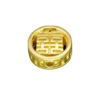 Tibetan Style Jewelry Beads, plated, golden, 12x5mm, Sold By PC