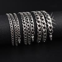 Titanstahl Halskette, Twisted Piece Kette & unisex & verschiedene Größen vorhanden, verkauft per ca. 23.6 ZollInch Strang