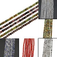Mixed Gemstone Beads, Abacus, polished, DIY & faceted, more colors for choice, 3x4x4mm, Sold Per Approx 38 cm Strand