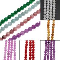 Perles de pierres précieuses mixtes, pierre gemme, Rond, poli, DIY & facettes, plus de couleurs à choisir, Vendu par 30 cm brin