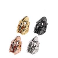 Cubic Zirconia Micro Pave Brass Beads, plated, micro pave cubic zirconia, more colors for choice, 10x14mm, Sold By PC