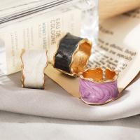 Cink Alloy Finger Ring, modni nakit & za žene & emajl, više boja za izbor, nikal, olovo i kadmij besplatno, 21mm, Prodano By PC