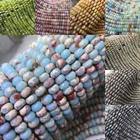 Mischedelstein Perlen, Naturstein, Abakus,Rechenbrett, poliert, natürliche & DIY, farbenfroh, 8x5mm, verkauft per ca. 38 cm Strang
