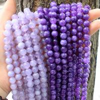 Natural Amethyst Beads Round polished Sold Per Approx 38 cm Strand