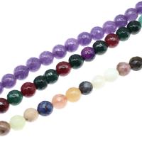 Mischedelstein Perlen, Edelstein, rund, poliert, facettierte, keine, verkauft per ca. 38 cm Strang