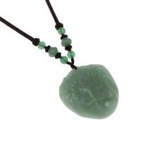 Natural Gemstone Necklace, polished, more colors for choice, 41x37x61mm, Sold Per Approx 32 cm Strand