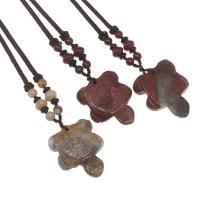 Natural Gemstone Necklace, polished, more colors for choice, 42x32x6mm, Sold Per Approx 32 cm Strand