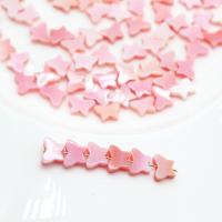 Natural Freshwater Shell Beads, Butterfly, Carved, handmade, more colors for choice, 6x9mm, Sold By PC