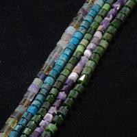 Mixed Gemstone Beads Natural Stone Column random style mixed colors Sold By Strand