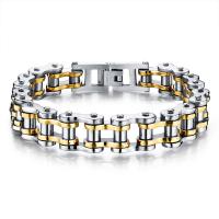 Stainless Steel Jewelry Bracelet plated fashion jewelry & for man 12mm Sold By Strand