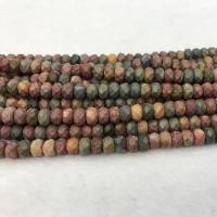 Picasso Jasper Beads Abacus polished DIY & faceted mixed colors Sold By Strand