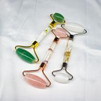 Massage smykker, Aventurin, med jade & Rose Quartz, poleret, flere farver til valg, 55x40x145mm, Solgt af PC