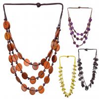 Mode-Multi-Layer-Halskette, Kokosrinde, plattiert, Modeschmuck & für Frau, keine, verkauft von Strang