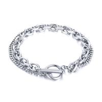Stainless Steel Jewelry Bracelet, plated, fashion jewelry & different size for choice & for man, Sold By Strand