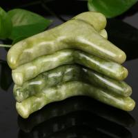 Massage Jewelry, Jade, polished, green, 110x14x75mm, Sold By PC