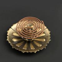 Traditional Ceramic Inserted Burner Incense Seat Zinc Alloy plated for home and office & durable Sold By PC