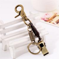 Tibetan Style Key Clasp, with PU Leather, fashion jewelry & for man, nickel, lead & cadmium free, 140x30mm, Sold By PC