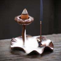 Backflow Incense Burner Brass plated for home and office & durable Sold By PC