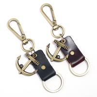 Zinklegierung Schlüssel Verschluss, mit PU Leder, für den Menschen, keine, frei von Nickel, Blei & Kadmium, 140x32mm, verkauft von PC