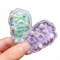 Hair Snap Clips Lace plated fashion jewelry & for woman Sold By PC