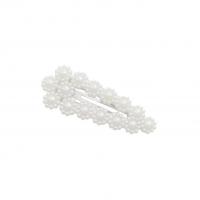 Haarclips, Zinc Alloy, met Plastic Pearl, plated, 10 stuks & mode sieraden & voor vrouw, nikkel, lood en cadmium vrij, 78x29mm, Verkocht door Stel