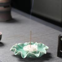 Traditional Ceramic Inserted Burner Incense Seat, Porcelain, plated, for home and office & durable, more colors for choice, 150x55x55mm, Sold By PC