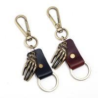 Zinklegierung Schlüssel Verschluss, mit PU Leder, für den Menschen, keine, frei von Nickel, Blei & Kadmium, 125x32mm, verkauft von PC
