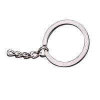 Iron Key Clasp Setting, Donut, original color, nickel, lead & cadmium free, 2x30mm, Sold By PC