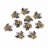 Zinc Alloy Enamel Pendants Bee DIY nickel lead & cadmium free Approx 2mm Sold By Bag