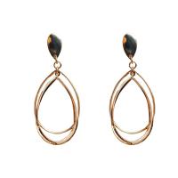 Zinc Alloy Drop Earrings Teardrop plated for woman & hollow Sold By Pair