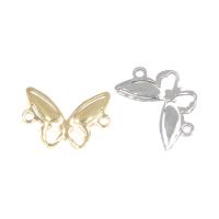 Stainless Steel Connector, Butterfly, more colors for choice, 16x11x1mm, Hole:Approx 1mm, 10PCs/Bag, Sold By Bag