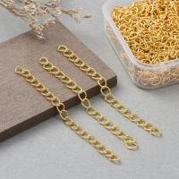 Iron Extender Chain plated DIY nickel lead & cadmium free 70mm Sold By PC