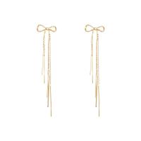 Fashion Fringe Earrings Brass plated fashion jewelry & for woman gold nickel lead & cadmium free Sold By Pair