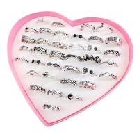 Tibetan Style Finger Ring, plated, fashion jewelry & for woman, nickel, lead & cadmium free, 16-20, 100PCs/Lot, Sold By Lot